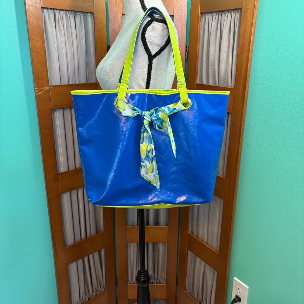 Taylor by Taylor Swift Blue and Green Tote Bag